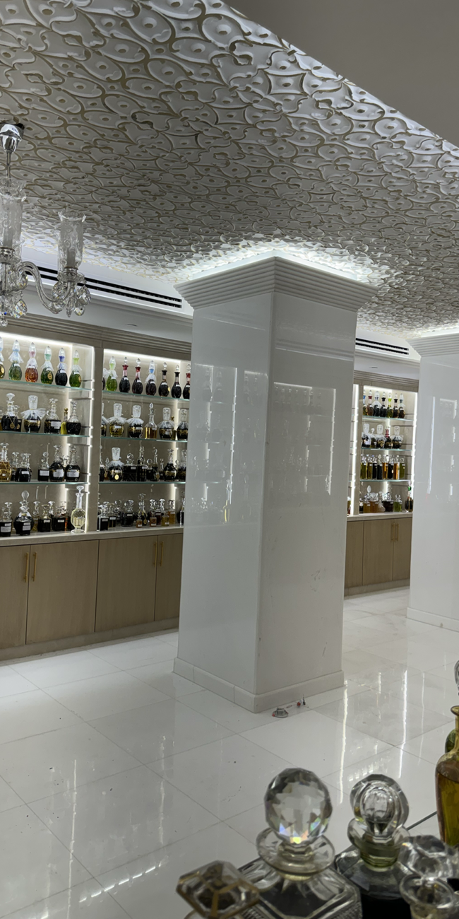 inside Ibrahim Al Qurashi Perfumes boutique