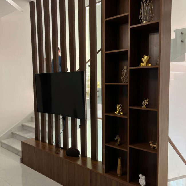 wooden design for a private villa by New Look